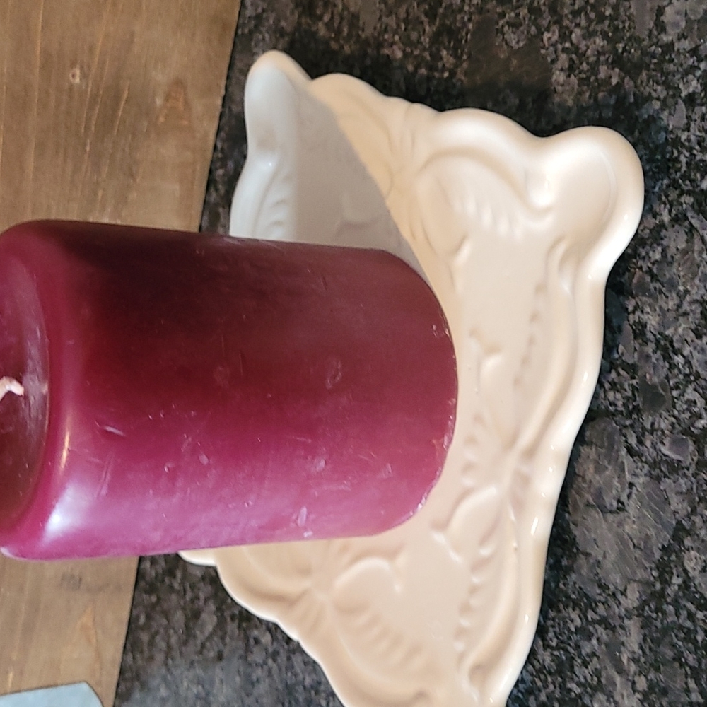 California Pantry - Square Candle Holder / Trinket Plate - Picture 3 of 9